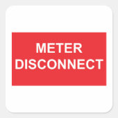 メーター切断ステッカーラベル スクエアシール (正面)