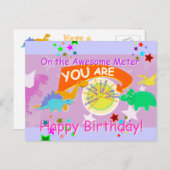 メーター素晴らし上の誕生日 ポストカード (正面/裏面)