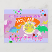 メーター素晴らし上の誕生日 ポストカード (正面)