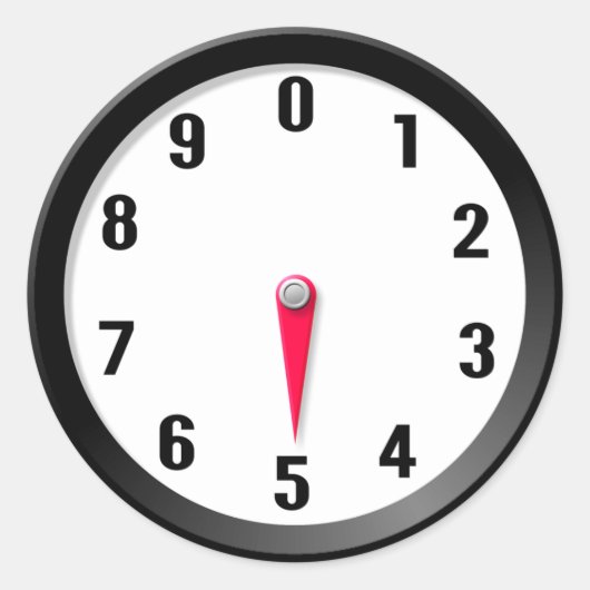 メーター5 ラウンドシール (正面)