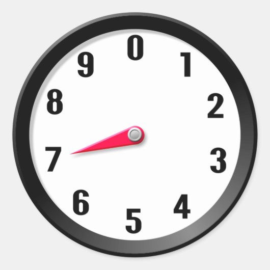 メーター7 ラウンドシール (正面)