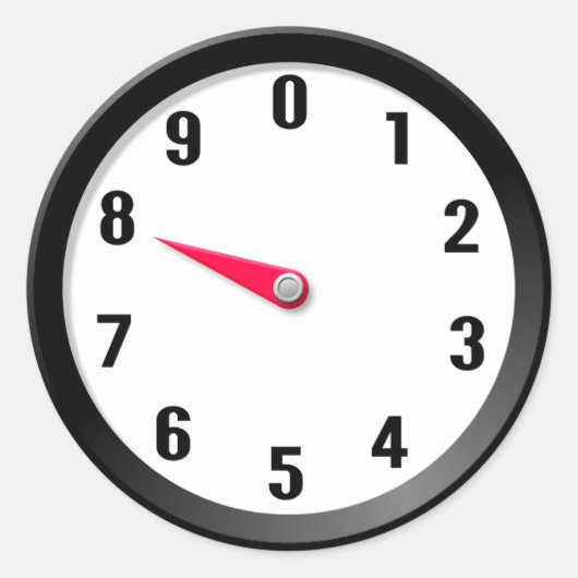 メーター8 ラウンドシール (正面)