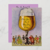 メーデイメイポールパーティの招待状~へカスタマイズへ 招待状 (正面/裏面)