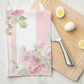 メーデーの夏のバラのシャクヤクの台所タオル キッチンタオル (四つ折り)