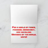 メーデーの挨拶状 カード (内部)