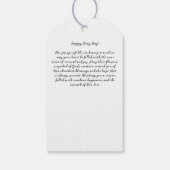 メーデーフローラ花束 ギフトタグ (裏面)