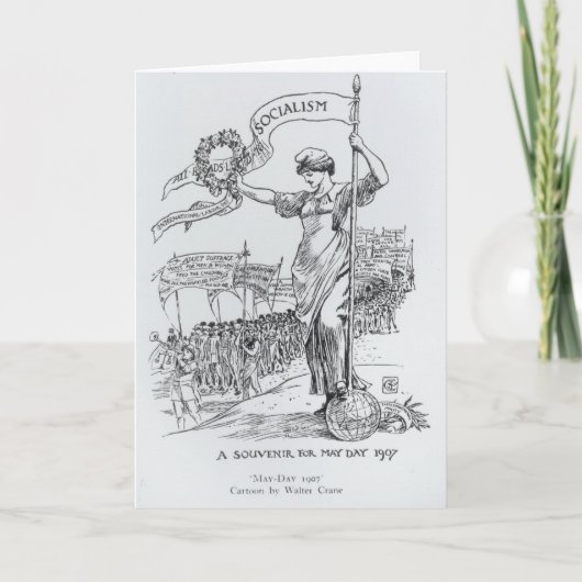 メーデー1907年 カード (正面)