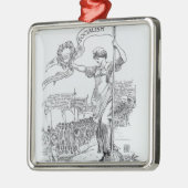 メーデー1907年 メタルオーナメント (左)