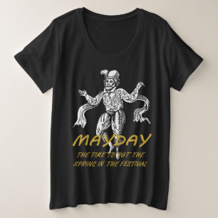 メーデー、祭りに春を迎える時 プラスサイズTシャツ