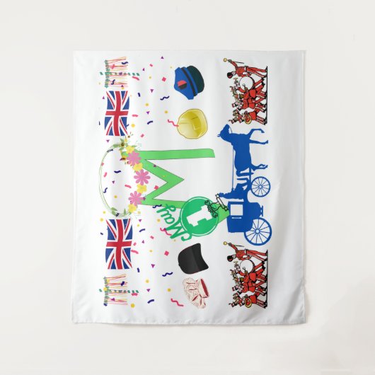 メーデー（英国）タペストリーby Kriyas Collection タペストリー (正面)