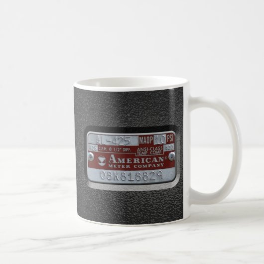メートルのプレート コーヒーマグカップ (右)