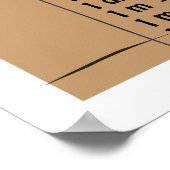 メートル換算図子供へ ポスター (角)