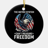 メートル法はFreedom Usa Eagleを測定できない セラミックオーナメント (正面)