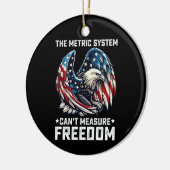 メートル法はFreedom Usa Eagleを測定できない セラミックオーナメント (左)