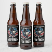 メートル法はFreedom Usa Eagleを測定できない ビールラベル (ボトル)