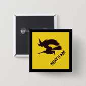 メートル魔法使いの地帯の印- 缶バッジ (正面&裏面)