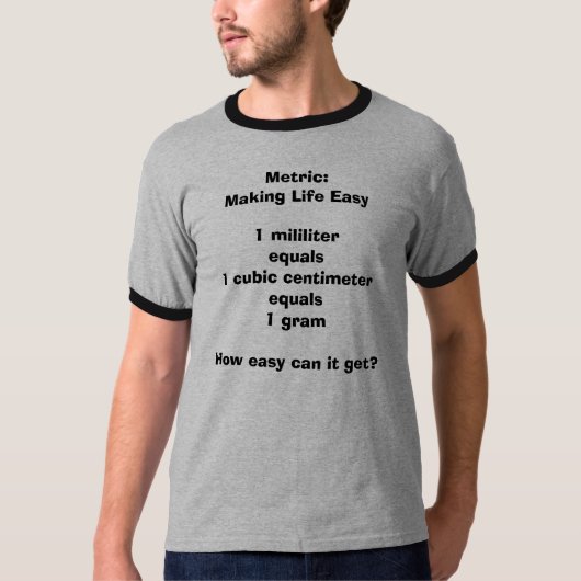メートル: 転換の生命簡単の作成 Tシャツ (正面)