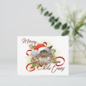 メーヌクーンキャットクリスマスポストカード シーズンポストカード (スタンド正面)