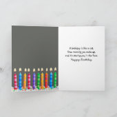 メーヌクーンキャット誕生日ユーモア カード (内部)