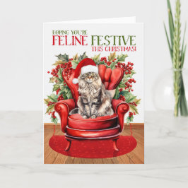 メーヌクーンクリスマスキャットFELINEフェスティバル シーズンカード
