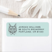 メーヌクーンポートレート |名前の追加 ラベル (インサイチュ)