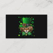メーヌクーンSt patricks dayキャットレプレショーンハットシャム 名刺 (裏面)