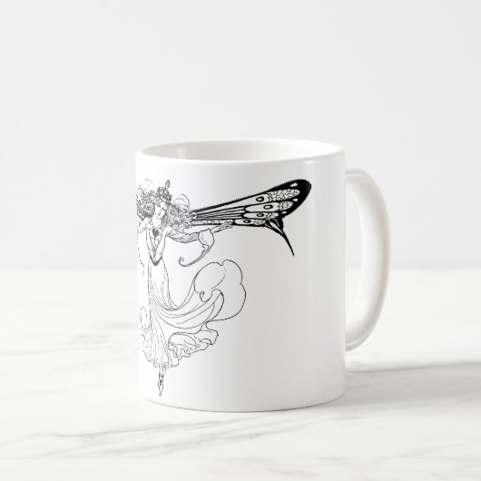 メーブの妖精、妖精の女王 コーヒーマグカップ (正面右)