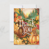 メープルかわいらしオータム秋 サンキューカード (正面)