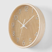 メープルウッドルック 壁時計 (傾斜)