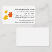  メープルエレガントリーフシロップファーム  名刺 (正面/裏面)