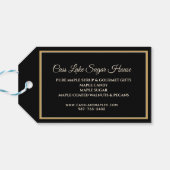 メープルカラフルリーフ製品ラベル ギフトタグ (裏面横)