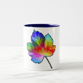 メープルカラフルリーフ ツートーンマグカップ
