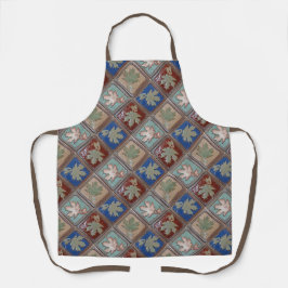 メープルカラフル葉プリントエプロン エプロン