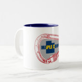 メープルキャニオン登山カラビナー ツートーンマグカップ (正面左)