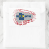 メープルキャニオン登山カラビナー 長方形シール (バッグ)