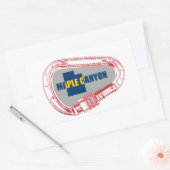 メープルキャニオン登山カラビナー 長方形シール (封筒)