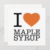 メープルシロップが大好き サンキューカード (正面/裏面)
