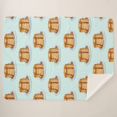 メープルシロップと水玉模様模様のパンケーキ シェルパブランケット (正面(横))