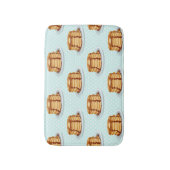 メープルシロップと水玉模様模様のパンケーキ バスマット (正面縦)