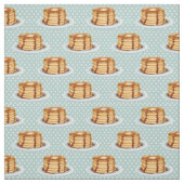 メープルシロップと水玉模様模様のパンケーキ ファブリック (見本)