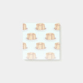 メープルシロップと水玉模様模様のパンケーキ ポストイット (正面)