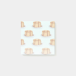 メープルシロップと水玉模様模様のパンケーキ ポストイット