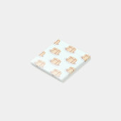 メープルシロップと水玉模様模様のパンケーキ ポストイット (アングル)