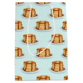 メープルシロップと水玉模様模様のパンケーキ ミディアムペーパーバッグ (正面)