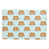 メープルシロップと水玉模様模様のパンケーキ 枕カバー (裏面)