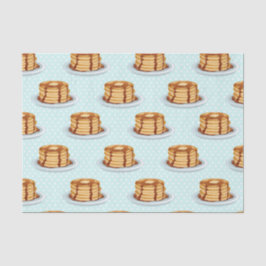 メープルシロップと水玉模様模様のパンケーキ 薄葉紙