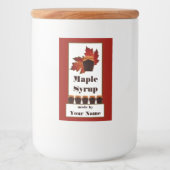 メープルシロップのラベル3x2 フードラベル (正面)