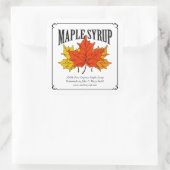 メープルシロップのラベル スクエアシール (バッグ)