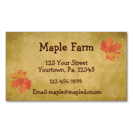 メープルシロップの名刺の磁石 マグネット名刺