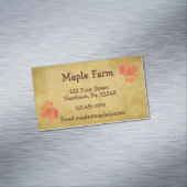 メープルシロップの名刺の磁石 マグネット名刺 (インサイチュ)